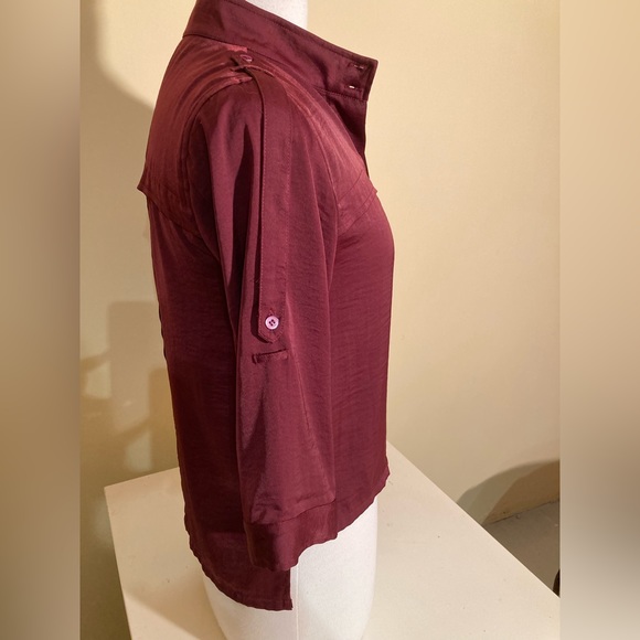 BCBG blouse Bordeaux colour - Picture 6 of 6